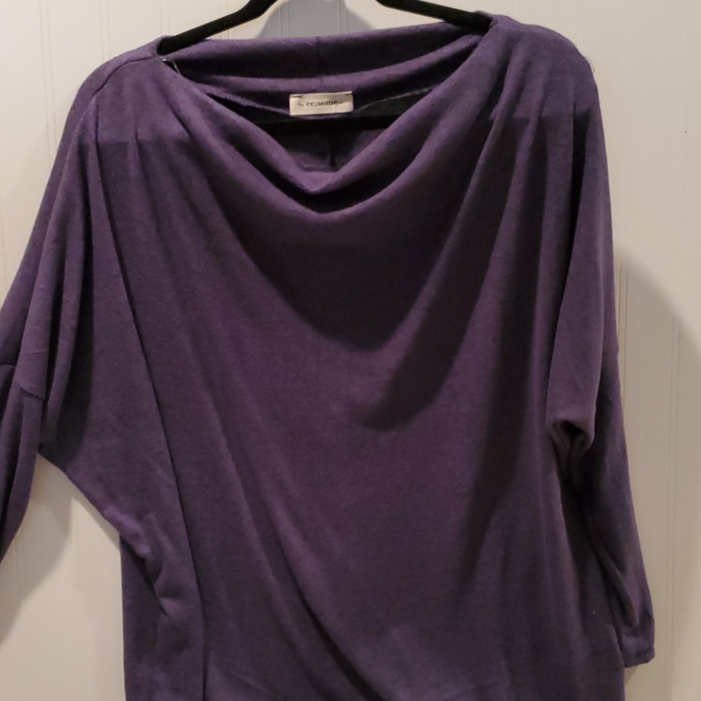 Ready for Fall Blouse in Denim - Picture 4 of 5